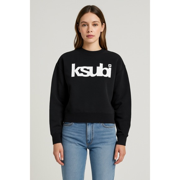 Ksubi Tops - Ksubi Women Strange Daze Black‎ Sweatshirt - Small